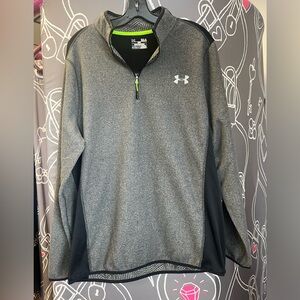 Under Armour Black and Gray ColdGear Top size large